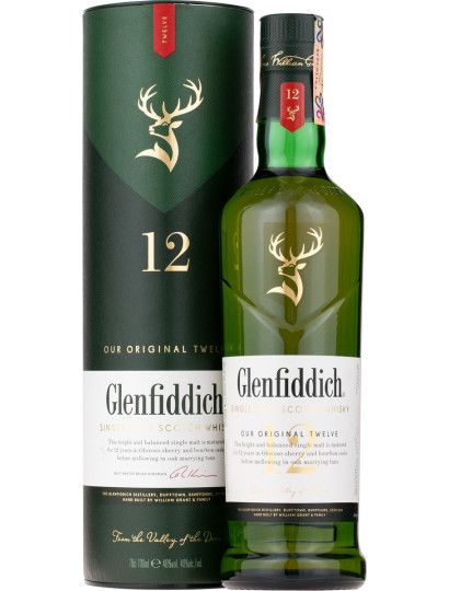 Glenfiddich 12YO Malt GPK 40% 0,7l