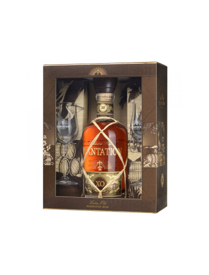 Plantation XO 20th Anniversary 40% 0,7l Glass Set