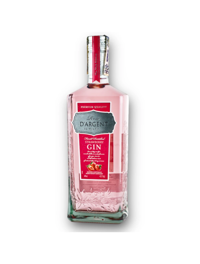 GIN Rose D´ARGENT Strawberry gin  40% 0,7l