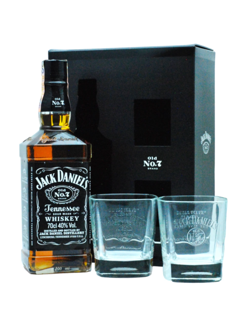 Jack Daniel´s Tennesse 40% 0,7l + 2 poháre GB