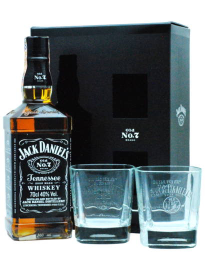 Jack Daniel´s Tennesse 40% 0,7l + 2 poháre GB
