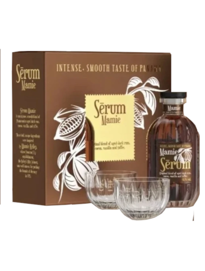 Sérum Mamie Rum 0,7l 40%,gift+2 glasses