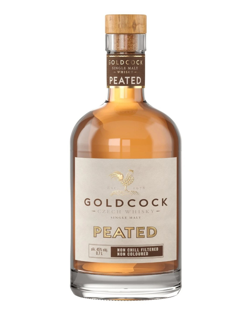 Whisky GoldCock Peated 49,2% 0,7l