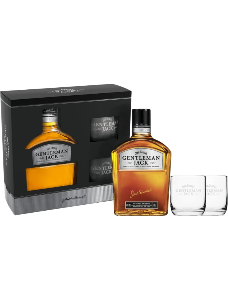 Jack Daniel´s Gentleman Jack + 2 poháre 40% 0,7l