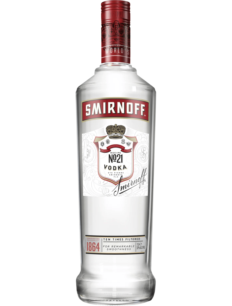 Vodka Smirnoff 37,5% 1l