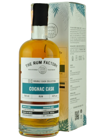The Rum Factory Double Cask Cognac 45% 0,7l