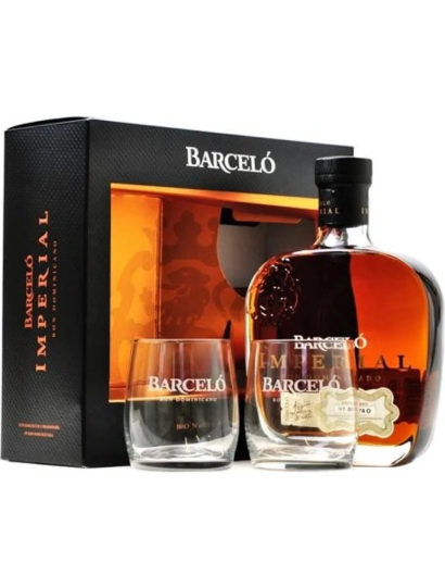 Rum Barceló Imperial+2pohár 38% 0,7l