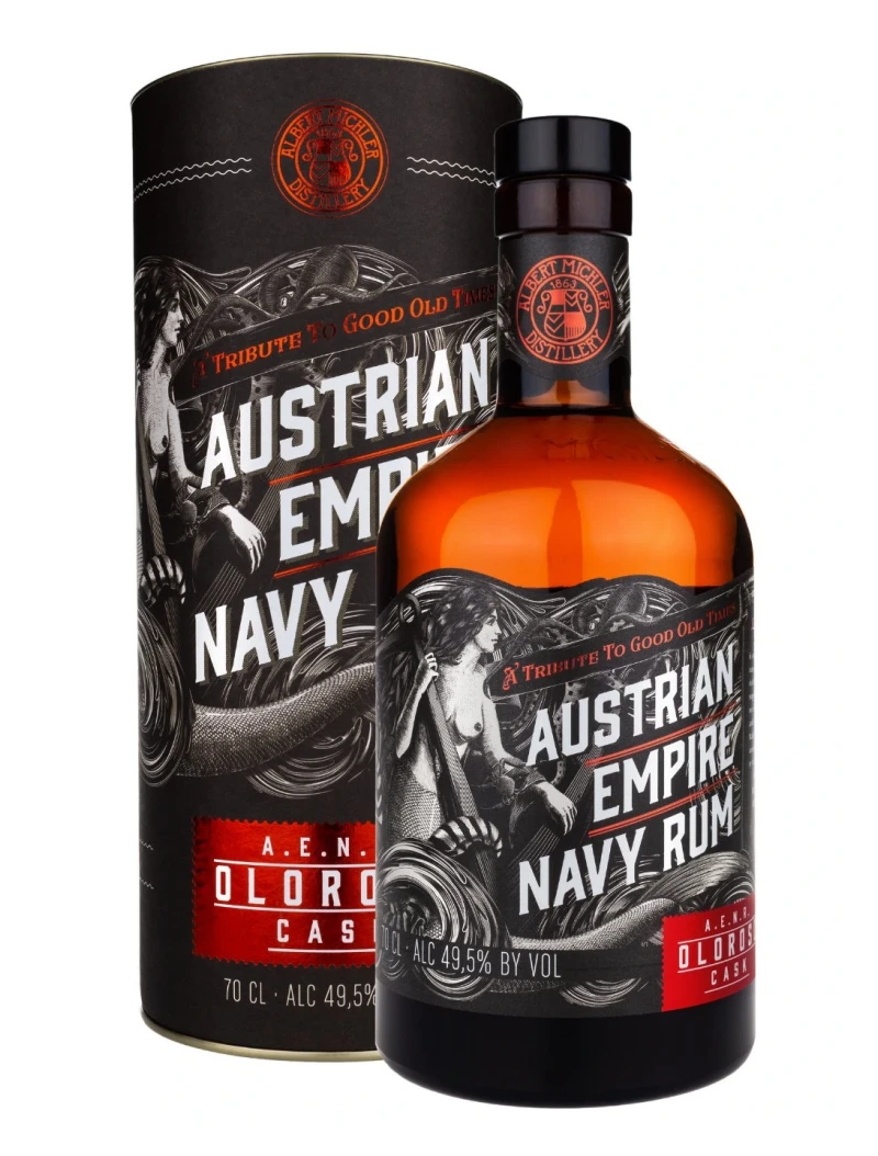 Rum A.NAVY Oloroso 49,5% 0,7l GB
