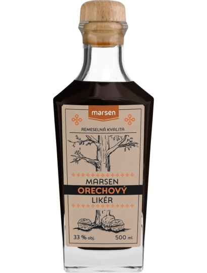 Orechový likér Marsen 33% 0,5l