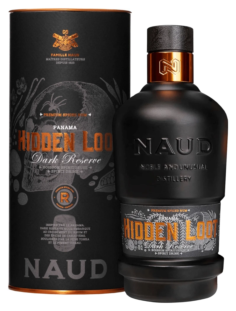Naud Spiced Hidden Loot-Dark Reserve 41% 0,7l GB