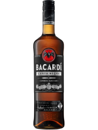 Bacardi Carta Negra Rum 40% 1l