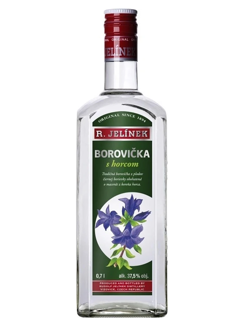 Borovicska enciánnal (tárniccsal)R. Jelínek 37,5% 0,7l