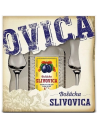 Bošácka Slivovica 52% 0,7l OVICA + 2 poháre