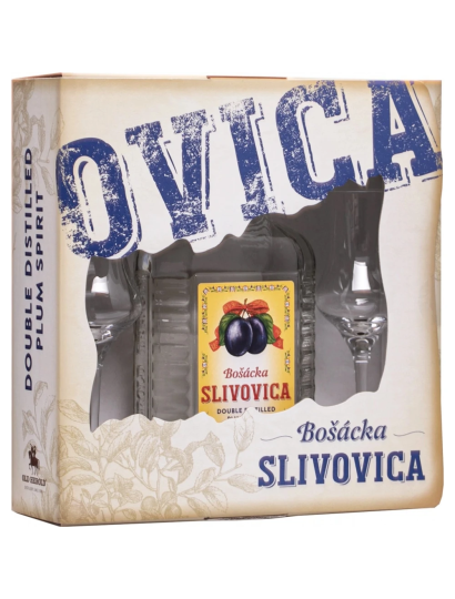 Bošácka Slivovica exclusive 52% 0,7l + 2 poháre RO