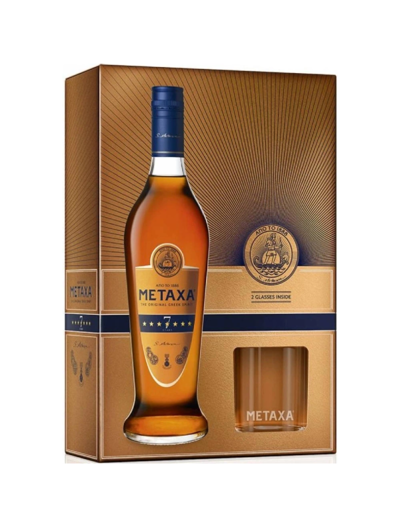 Metaxa 7* 40% 0,7l +2 sklo