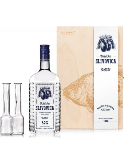 Bošácka Slivovica 52% 0,7l kazeta 2 pijačky &quot Ryba&quot