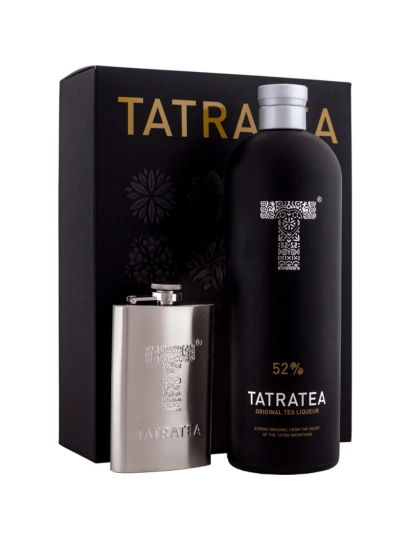Tatratea Original + lapos fémkulacs 52% 0,7l