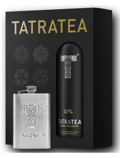 Tatratea Original + lapos fémkulacs 52% 0,7l