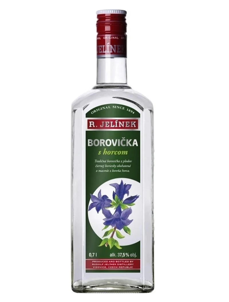 Borovicska enciánnal (tárniccsal)R. Jelínek 37,5% 0,7l