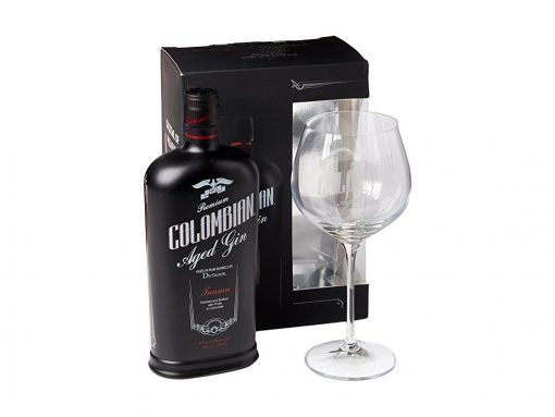 gin dictator premium colombiana treasure black pohar 43 0 7 l alko90 sk