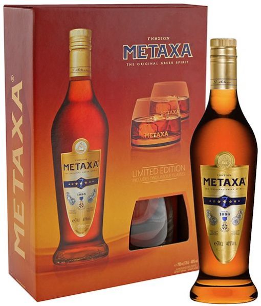 5202795160241 metaxa 700ml 7 brandy 2 szklanki